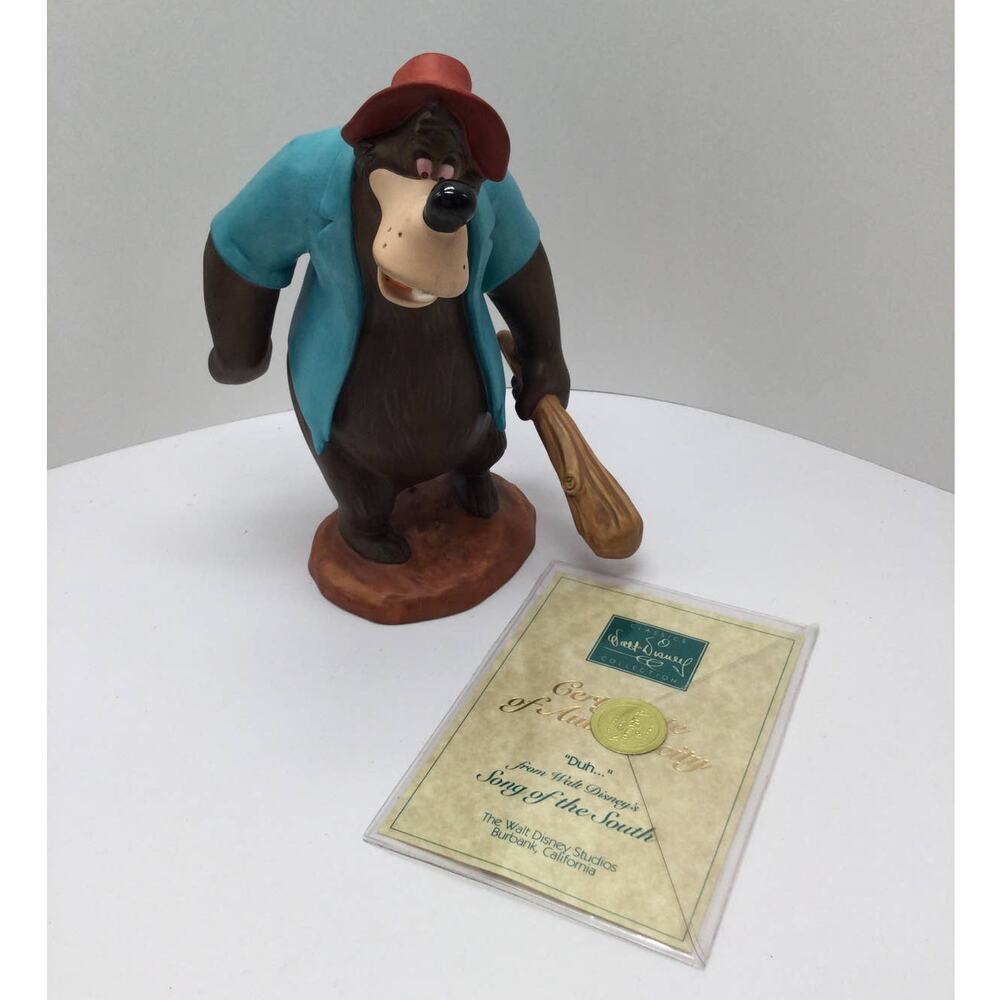Walt Disney Song of the South 50th Anniversary "Duh..." Brer Bear Figurine